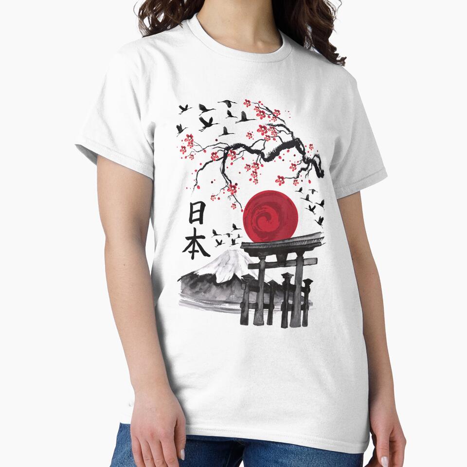 Japanese Art Japan Fuji Torii by MaximWundersee