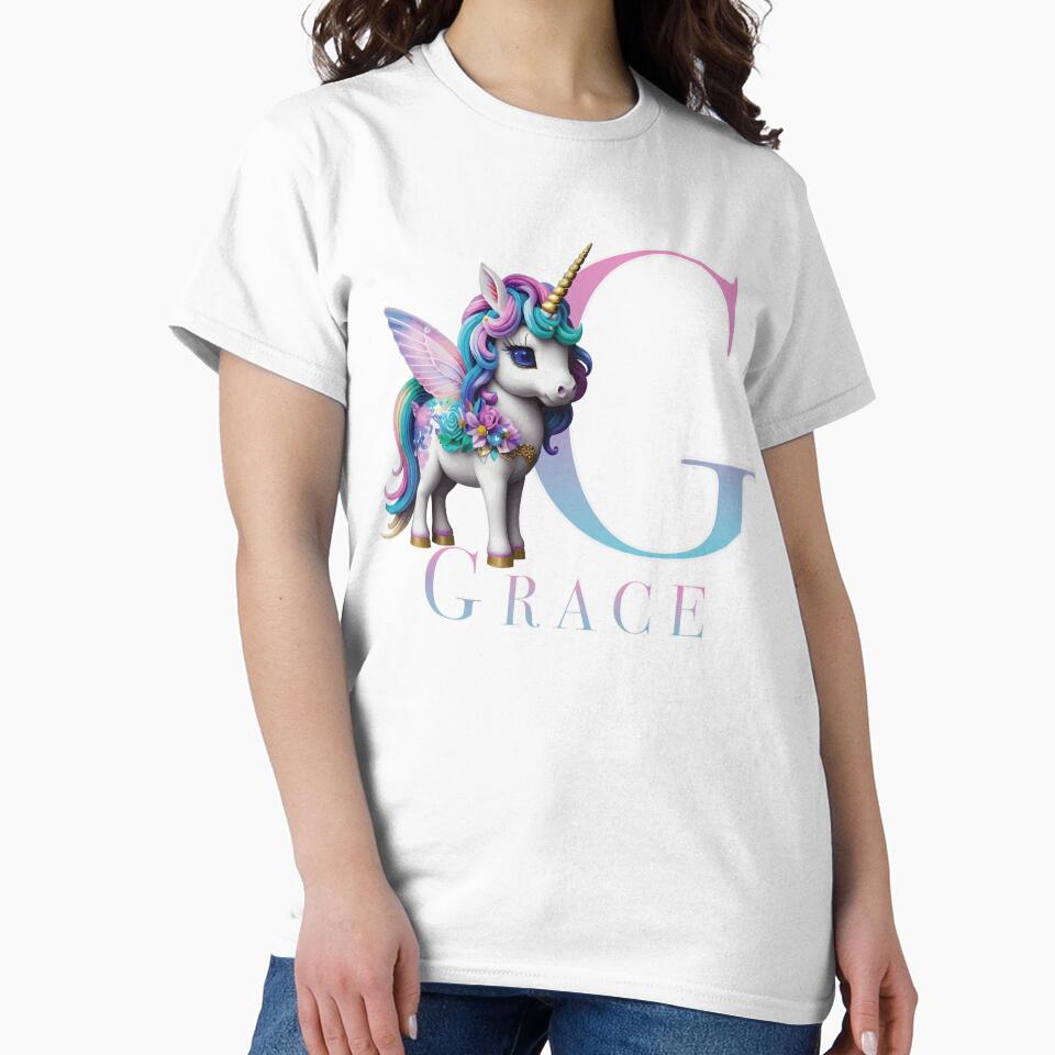 Grace name with a cute unicorn by Lubellebubble20