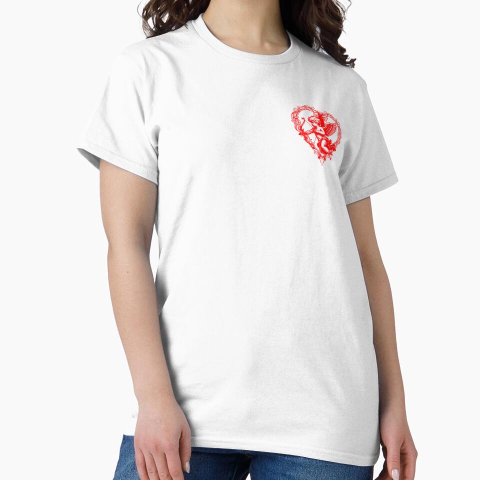 Vintage Heart Cupid Aesthetic – Romantic Coquette Style Design by romelleworks