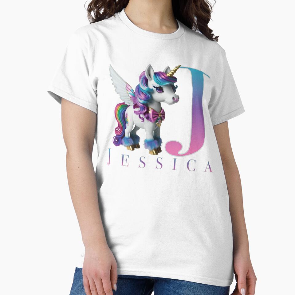 Jessica name with a cute unicorn by Lubellebubble20