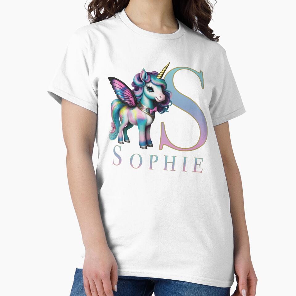 Sophie name with a cute unicorn by Lubellebubble20