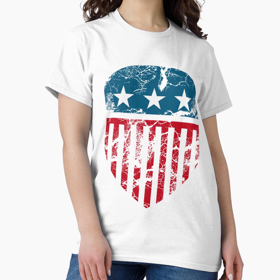 USA Flag T-Shirt for Men and Women by AllStarMerch