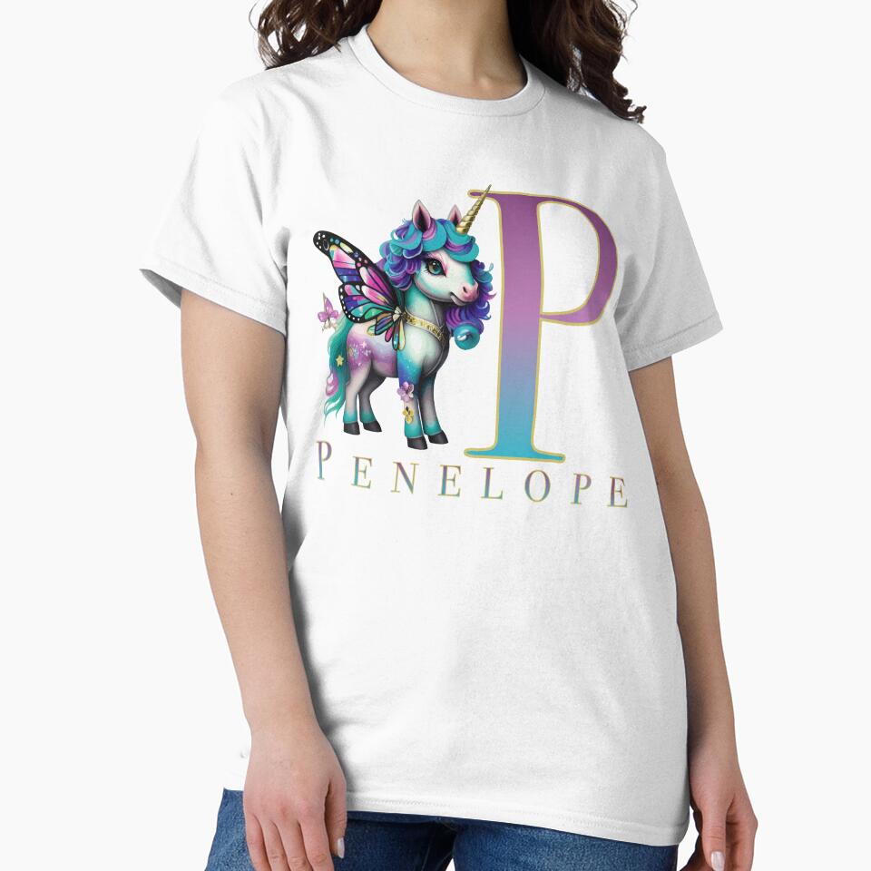 Penelope name with a cute unicorn by Lubellebubble20