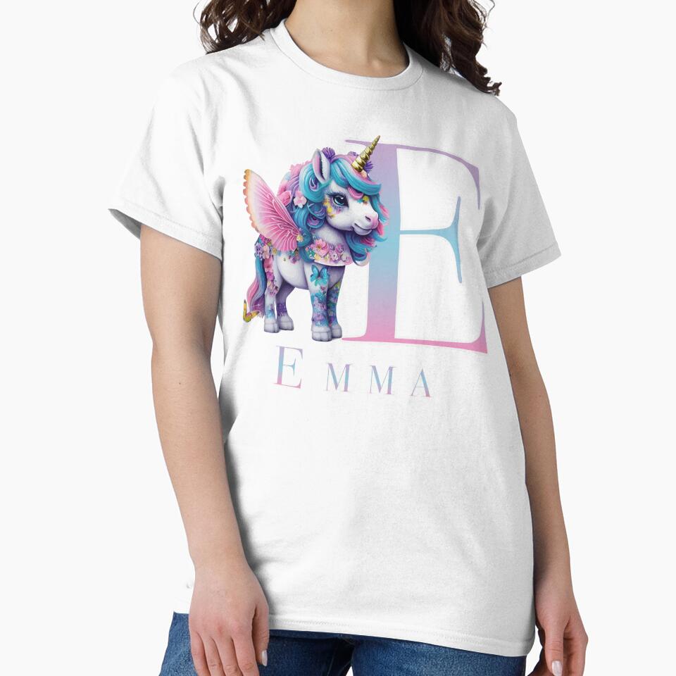 Emma name with a cute unicorn by Lubellebubble20