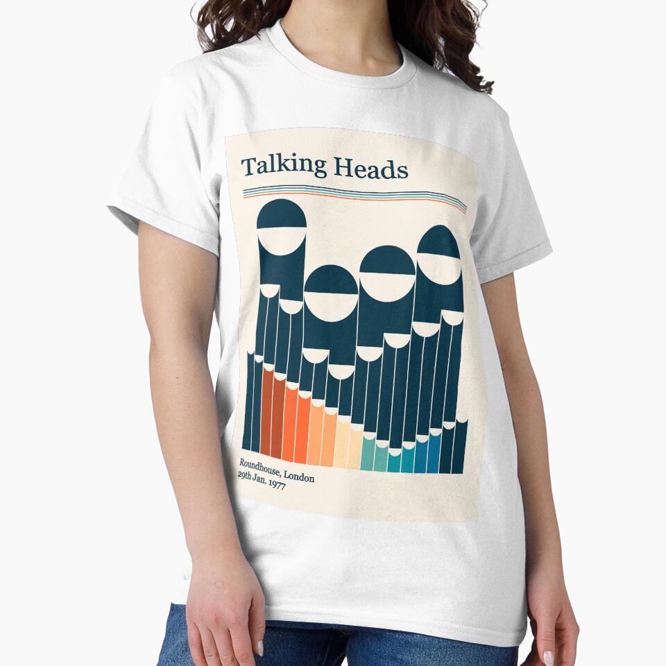 Talking Heads Retro Gig Poster by VintageVisions