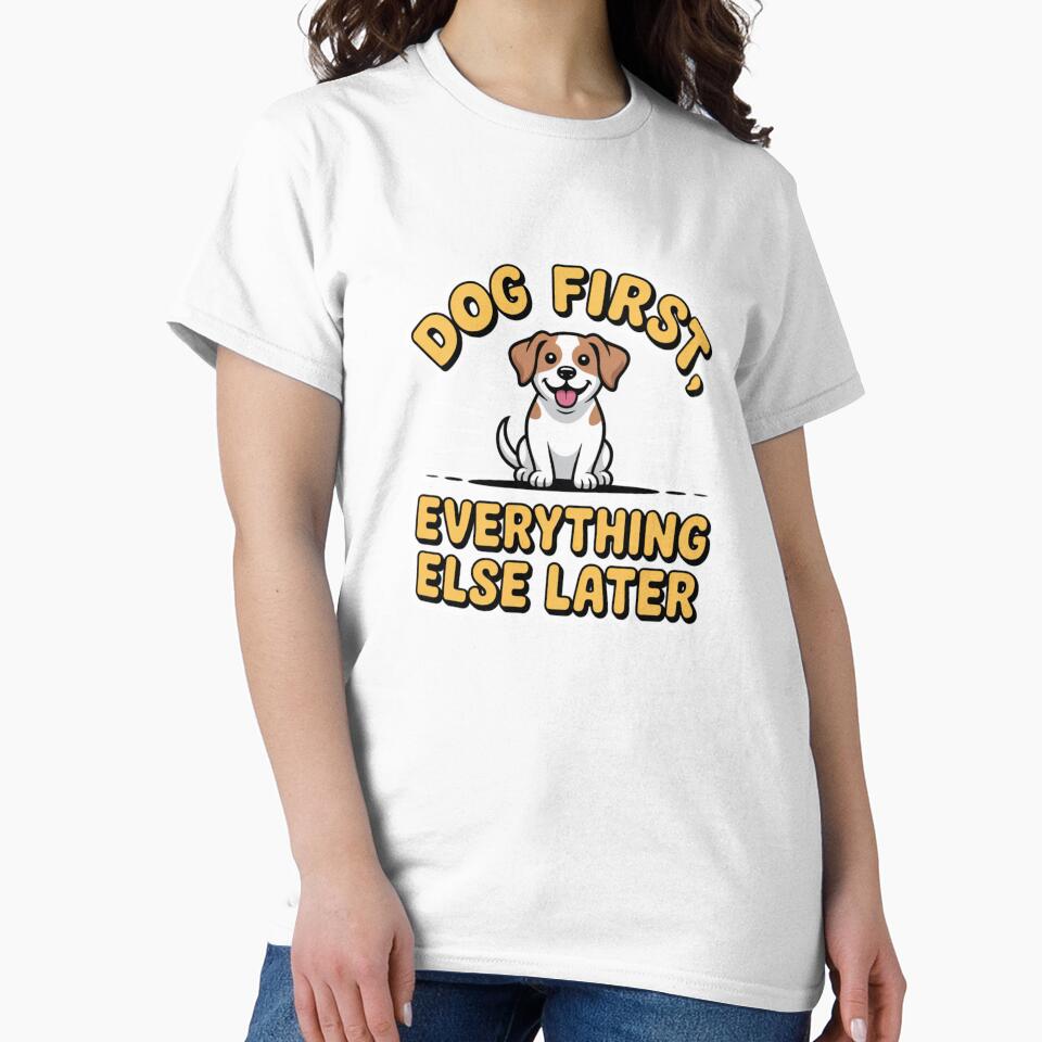 Dog First Everything Else Later Cute Sticker by PawfectStickersCo