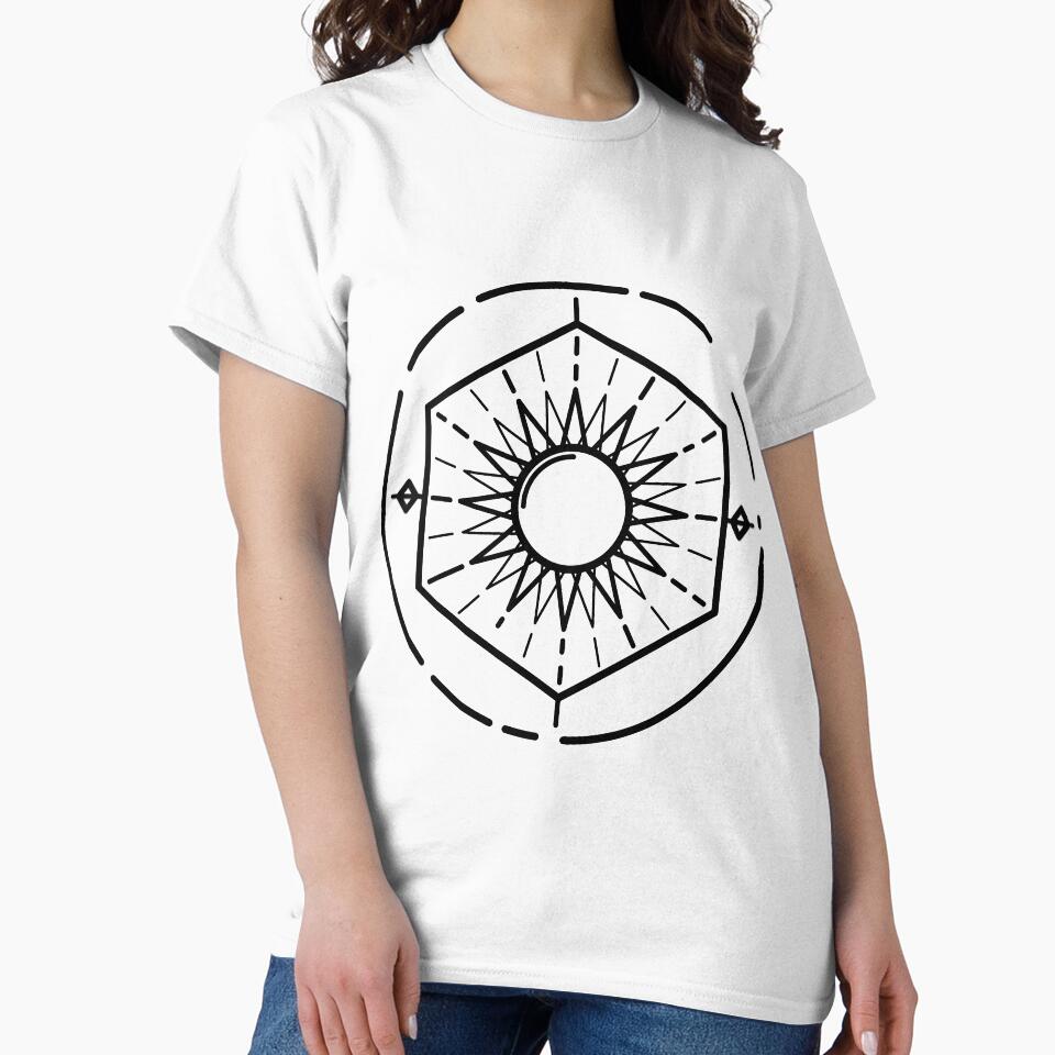 Geometry Hexagon T-Shirt for Men and Women by AllStarMerch