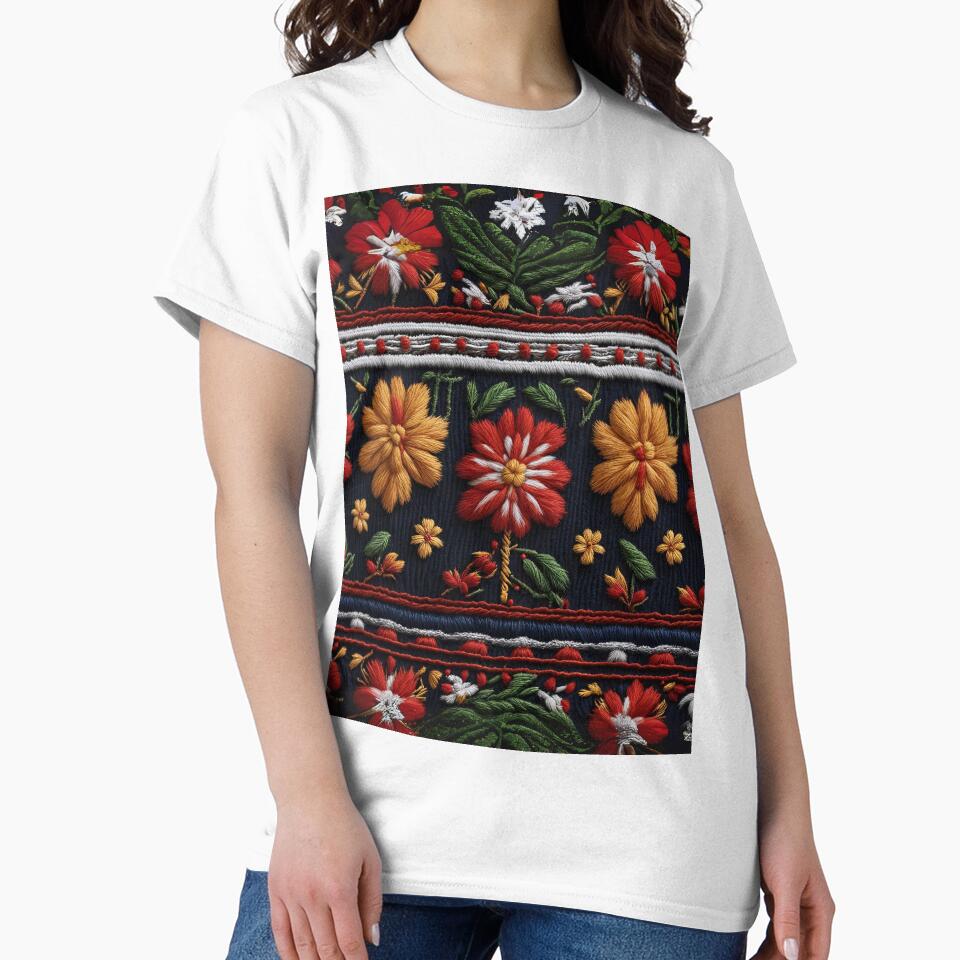 Embroidery on cotton by vatisa