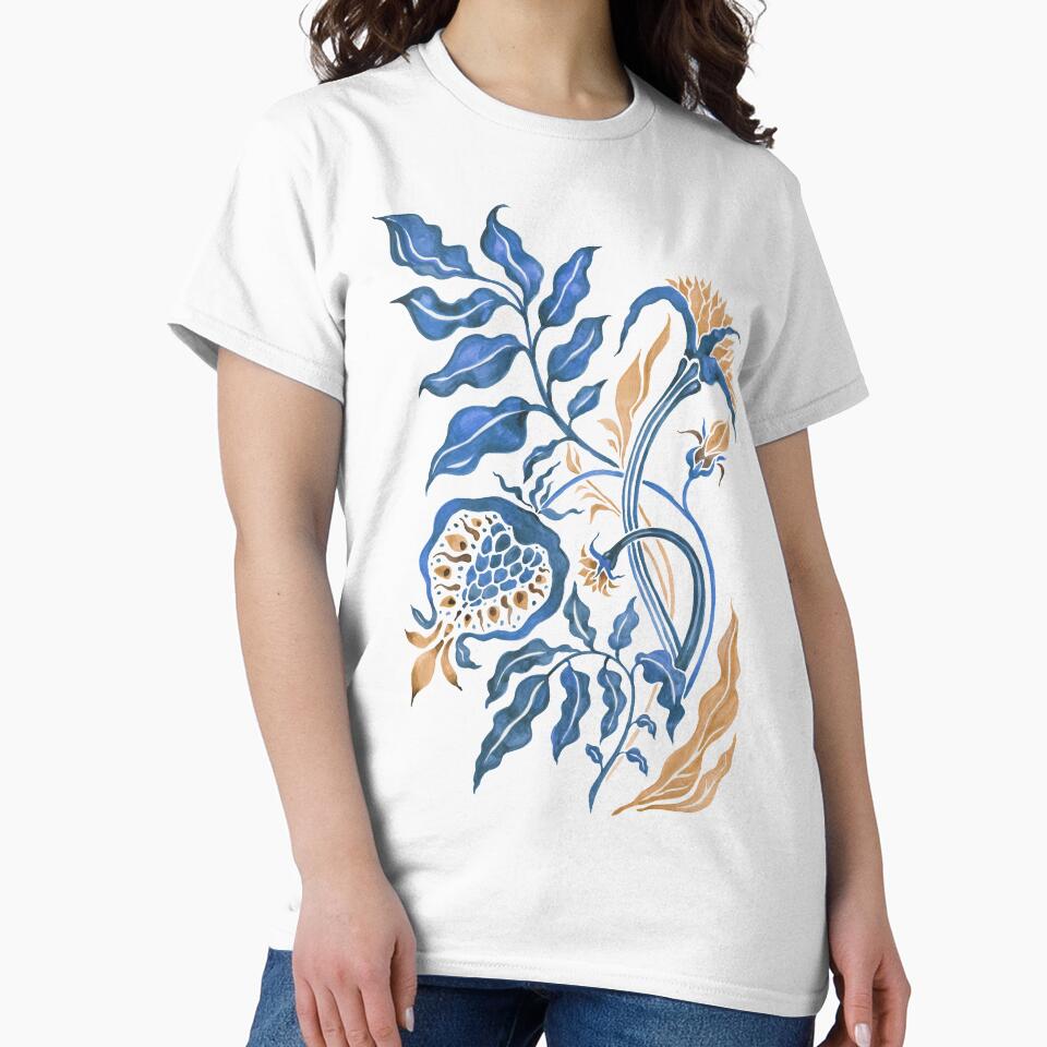 Modern Flower. Hand Drawn Floral Pattern by Katyau