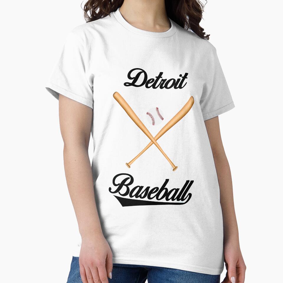 Detroit Baseball T-Shirt for Men and Women by AllStarMerch