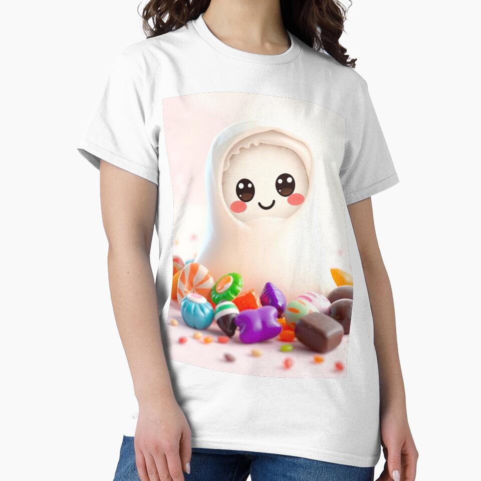 Kawaii Halloween Ghost Candy | Cute Pastel Spooky Illustration by ArmaanArts