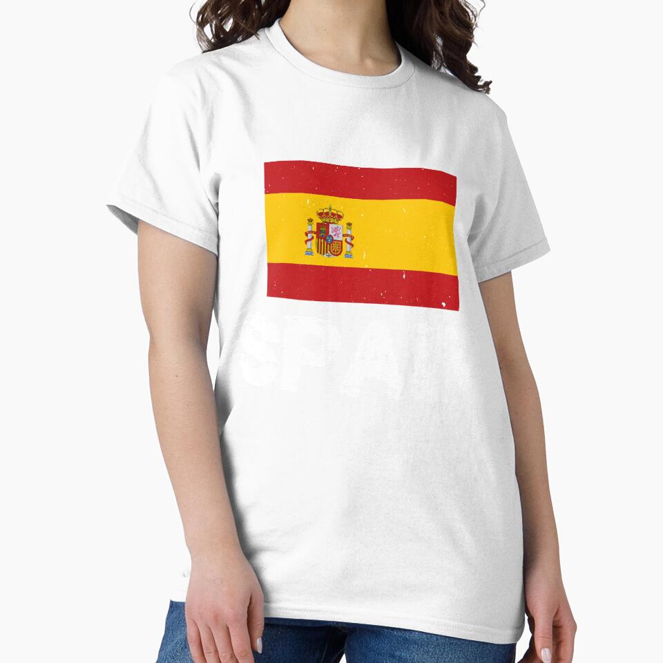 Spain Flag T-Shirt for Men and Women by AllStarMerch