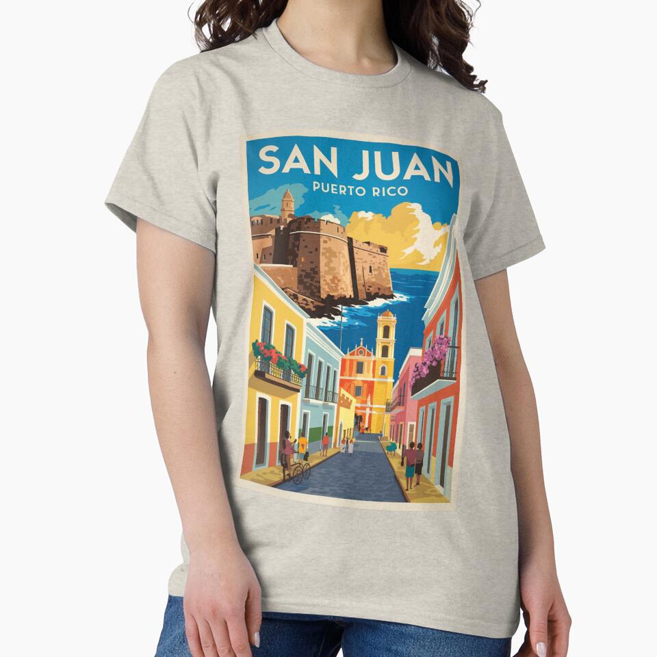San Juan Vintage Travel Poster by TravelerRat