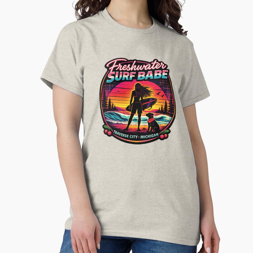 Freshwater Surf Babe T.C. Michigan by FreshWaterWares