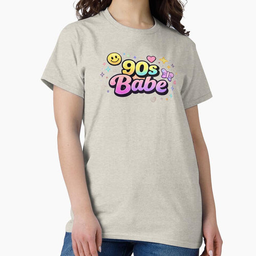 90s Babe Shirt – Vintage Retro Girl Aesthetic Tee | Cute 1990s Nostalgia Fashion by MEMORY-LN-Tees