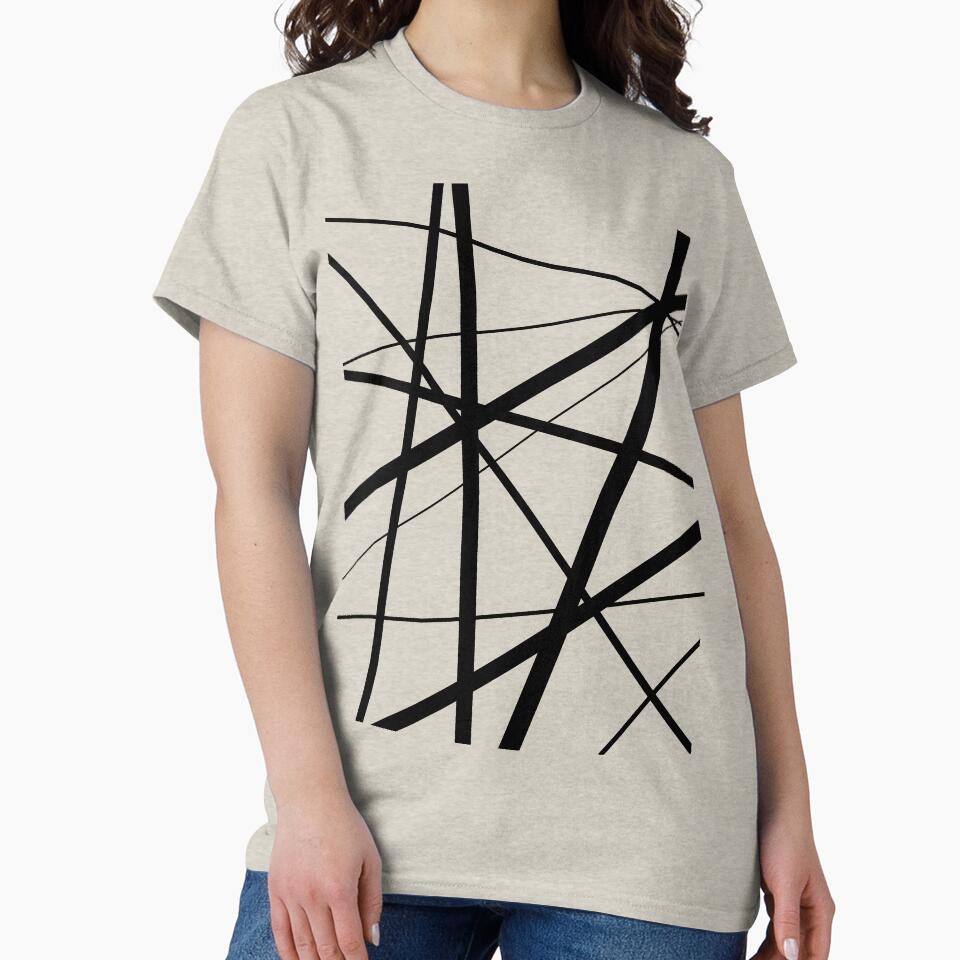 Black and White Geometric Lines by UrbanEpiphany