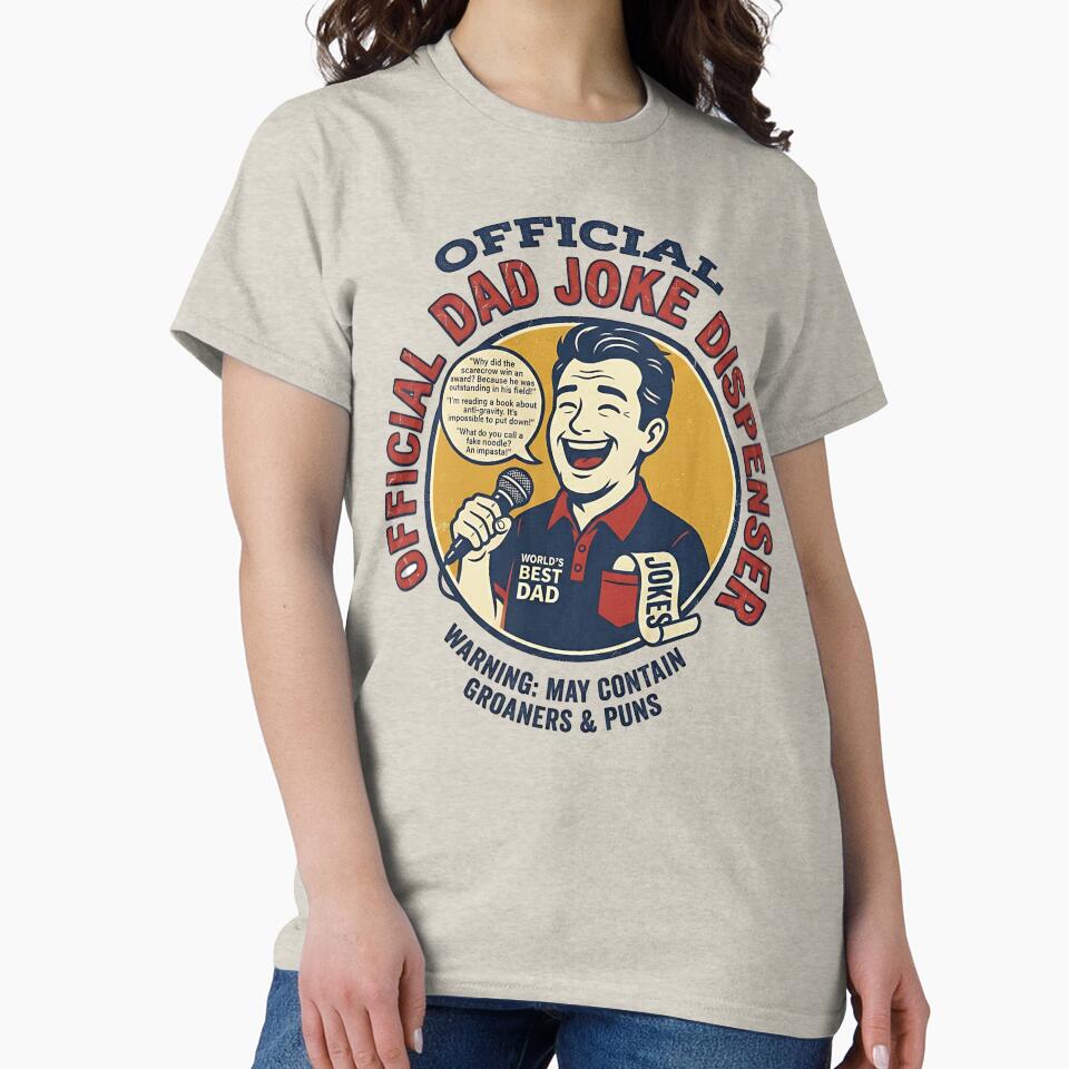 Official Dad Joke Dispenser Tee – Father’s Day Gift by LunaticDream