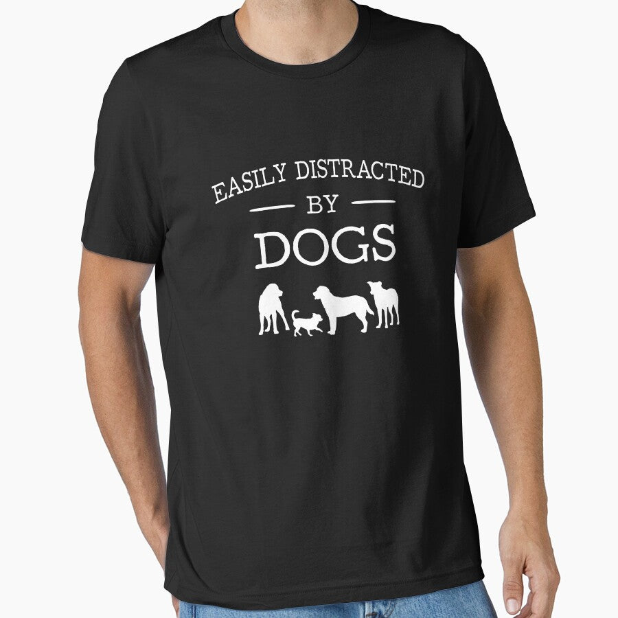 Easily distracted by dogs by goodtogotees