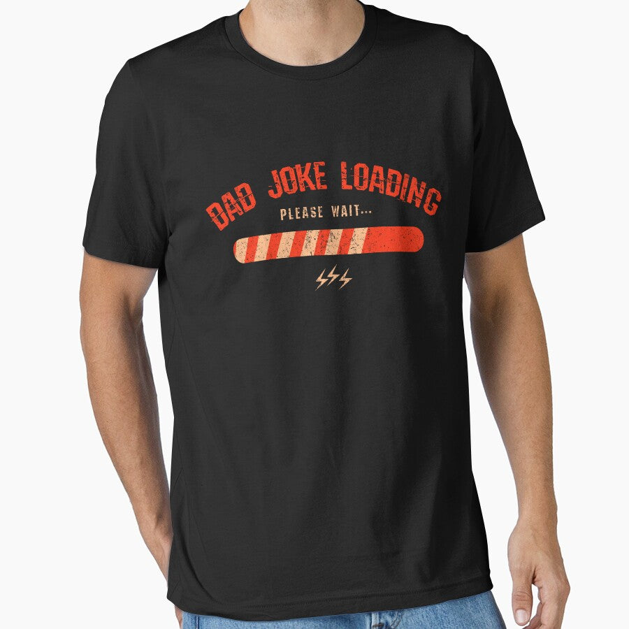 Vintage Dad Joke Loading Please Wait Funny by TeeByDesignsCo®