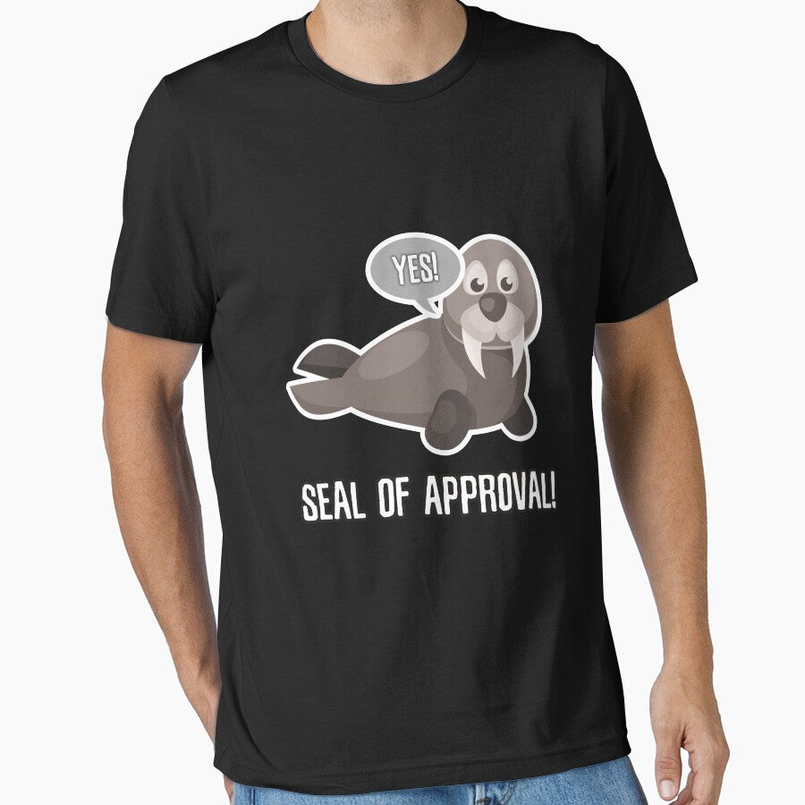 Seal of approval funny walrus pun design by Kam-designs