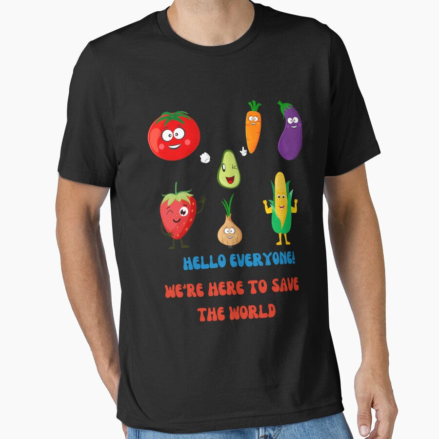 Cartoon fruits and vegetables by RENCAMPOS