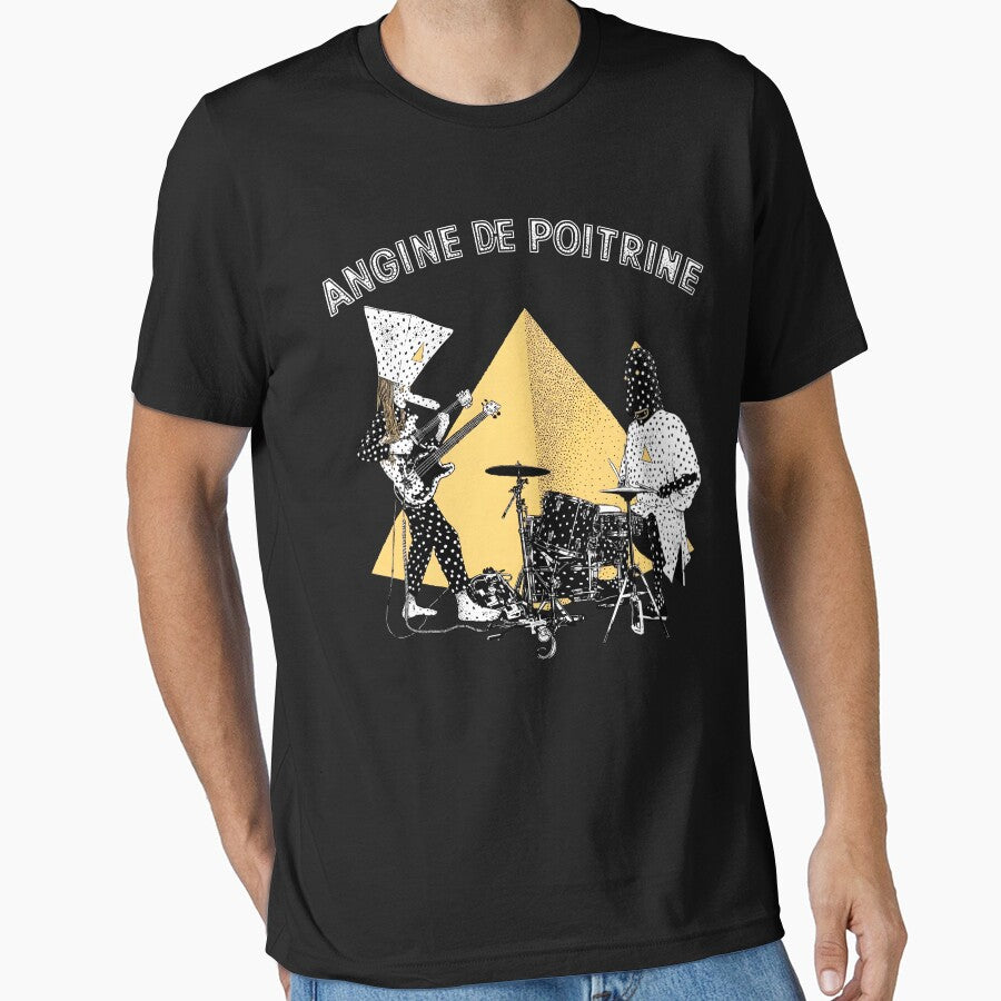 Angine De Poitrine Vintage Rock Band by Lyotirum