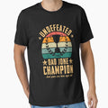 Funny Fathers Day Saying Quote, Undefeated Dad Joke Champion by ohmier