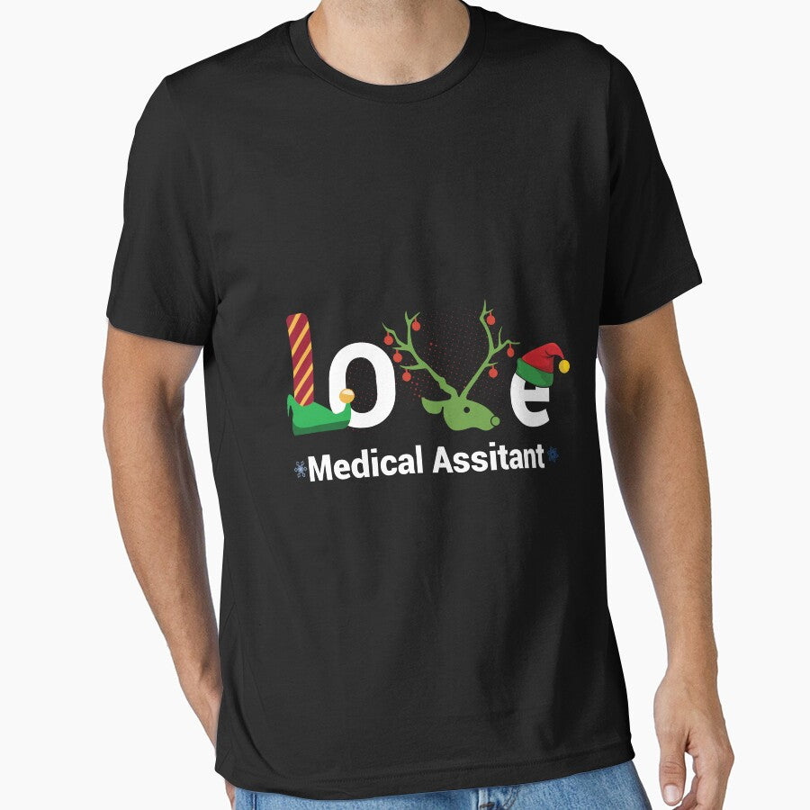 Love Santa Medical Assistant Holiday Shirt for Christmas by q4success