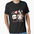 Sugar to My Tea food pun valentines day tee by BandiJacksonArt