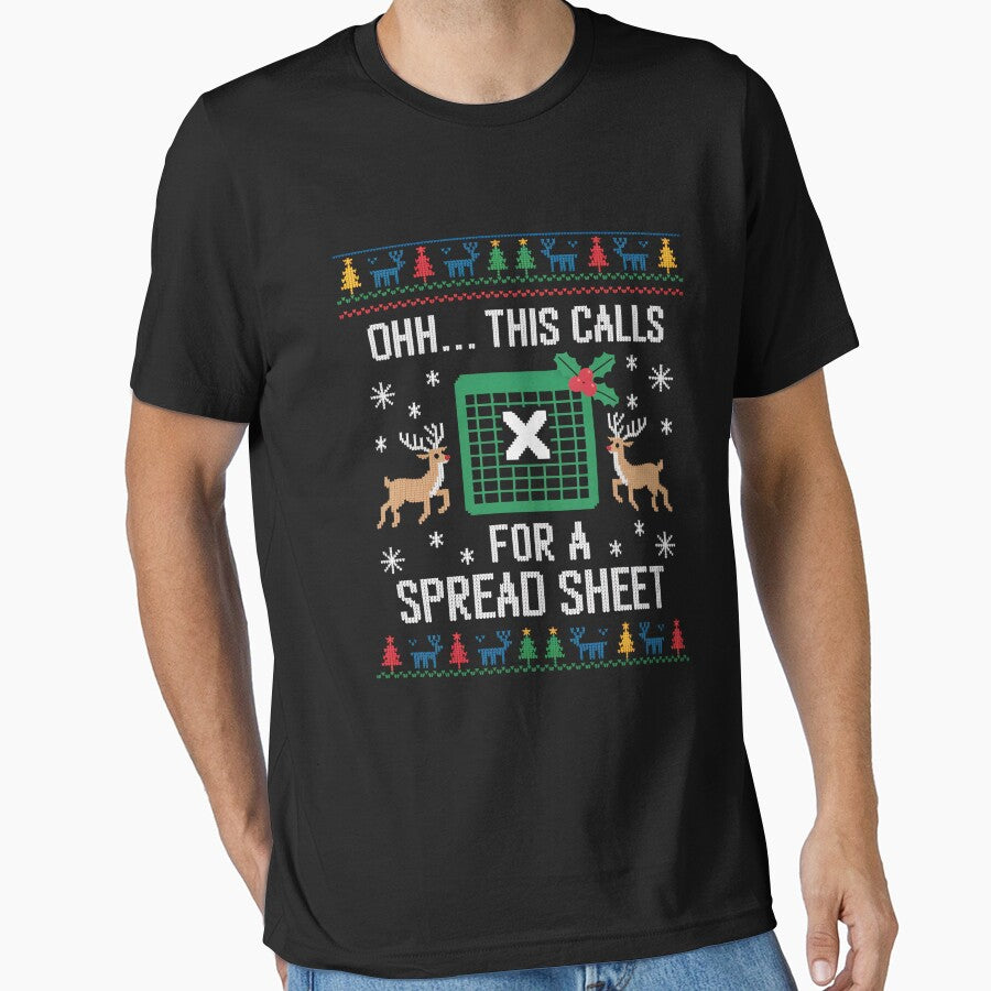 Oh This Calls For A Spreadsheet Ugly Christmas by Elenasriveras