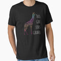 Giraffe - Love Giraffes Funny Gift Premium T-Shirt by EveElliott