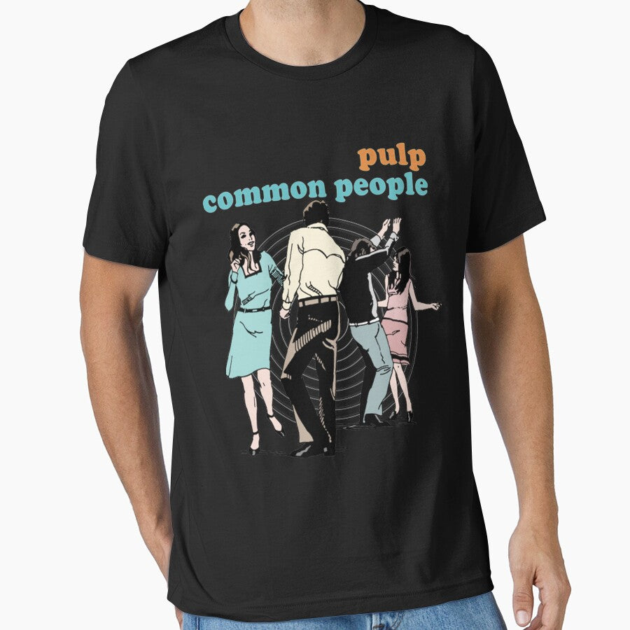 Pulp Common People  Retro 90s Fan Design T-Shirt by DeonteFahey