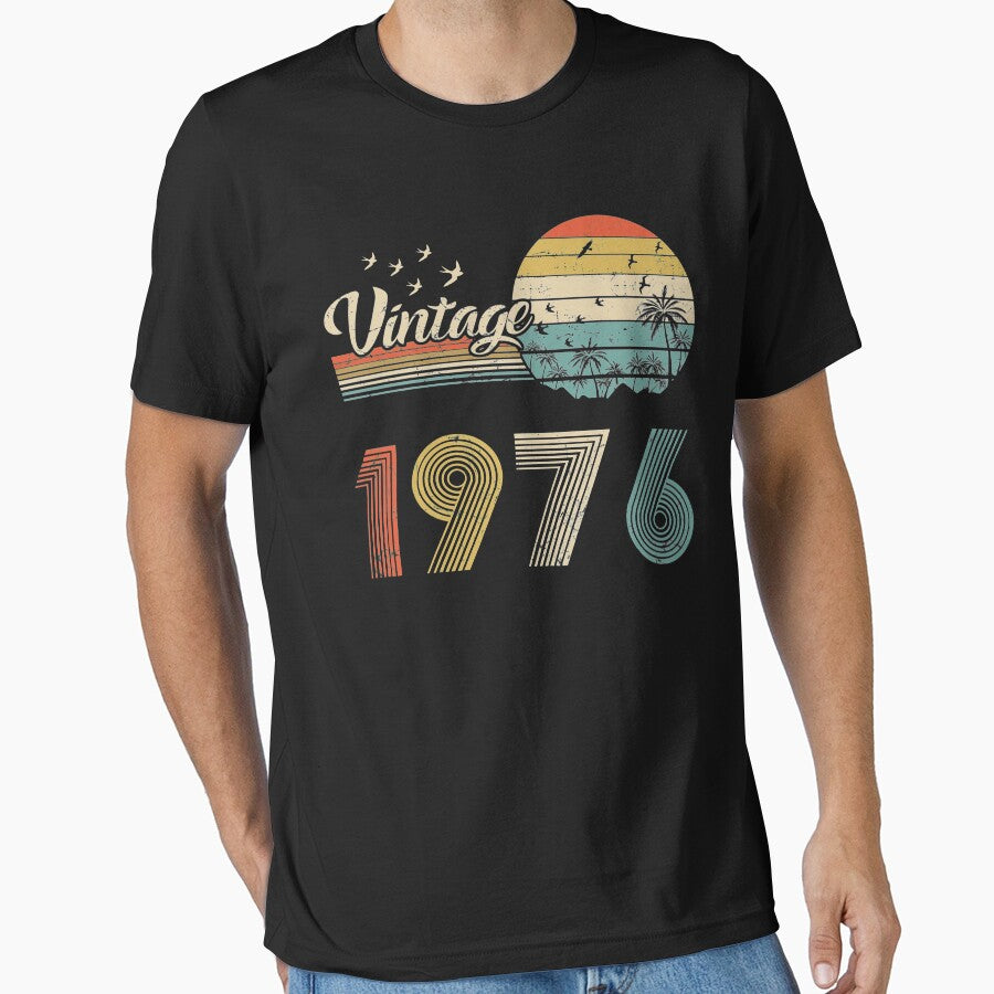 Vintage 1976, Born in 1976 Birthday Retro Design,45th Birthday Gift, 45 Years Old by MN-Shop0123