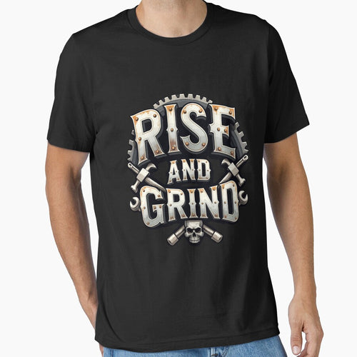 "Rise and Grind" Motivation Tee – Fuel Your Day with Determination by AI-volution