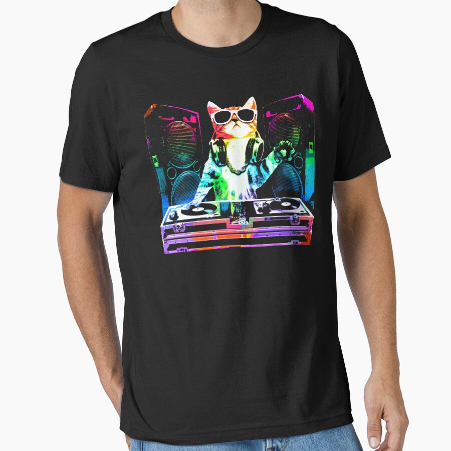 HOUSE CAT (New DJ Kitty) by ROBOTFACE T-Shirts