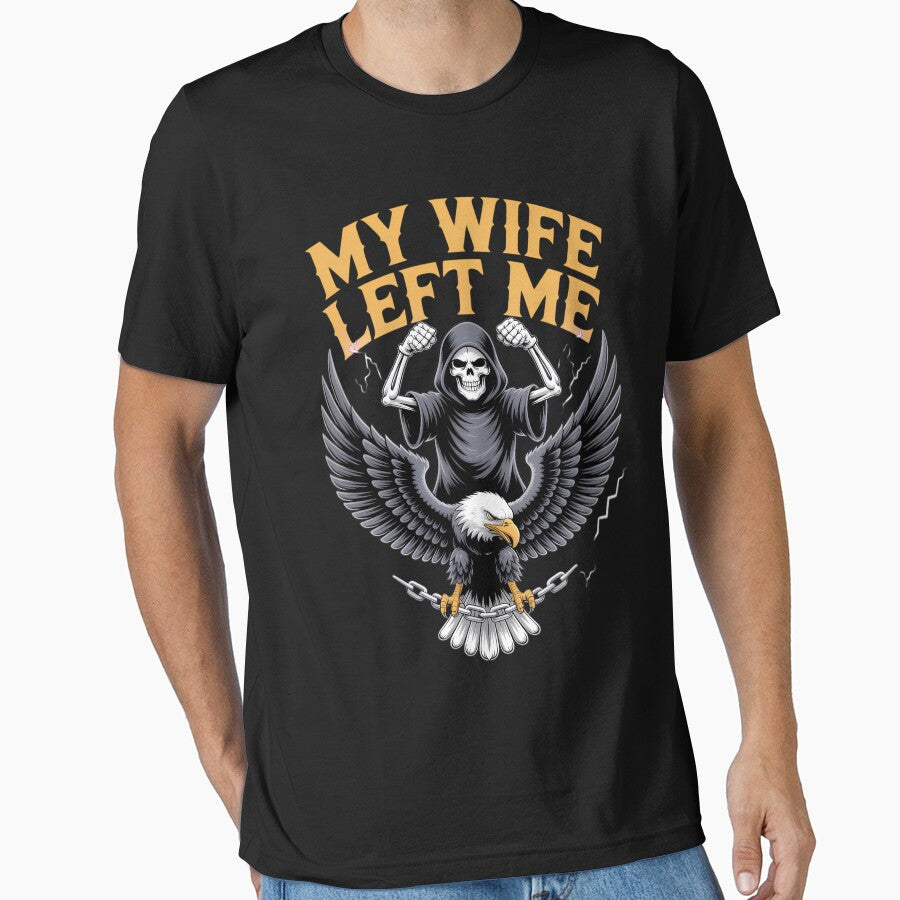 My Wife Left Me Funny Hard Skeleton Meme by CookWorldLaughs