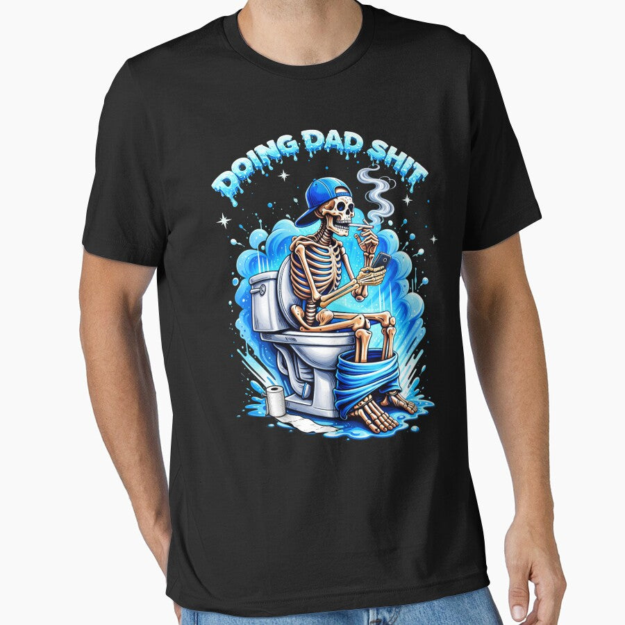 Doing Dad Shit Dad Joke Skeleton Dad Funny Dad Father's Day by schoolofbullies
