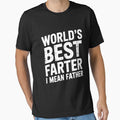 World’s Best Farter I Mean Father – Funny Dad Joke Quote by flagylART