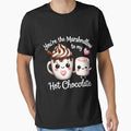 You are the Marshmallow to My Hot Chocolate food pun valentines day tee by BandiJacksonArt