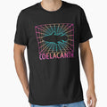 Coelacanth Retro Fish Gift T-Shirt by MilaBuchko
