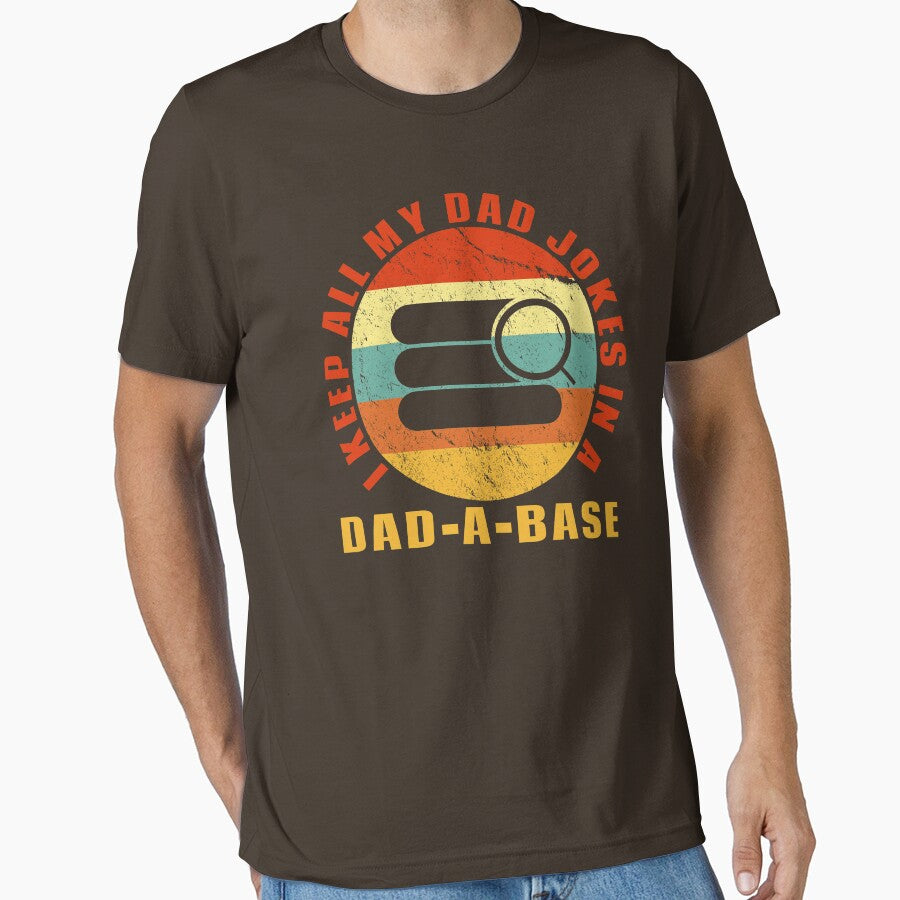I Keep All My Dad Jokes In A Dad-A-Base Vintage Tech by TKsTees