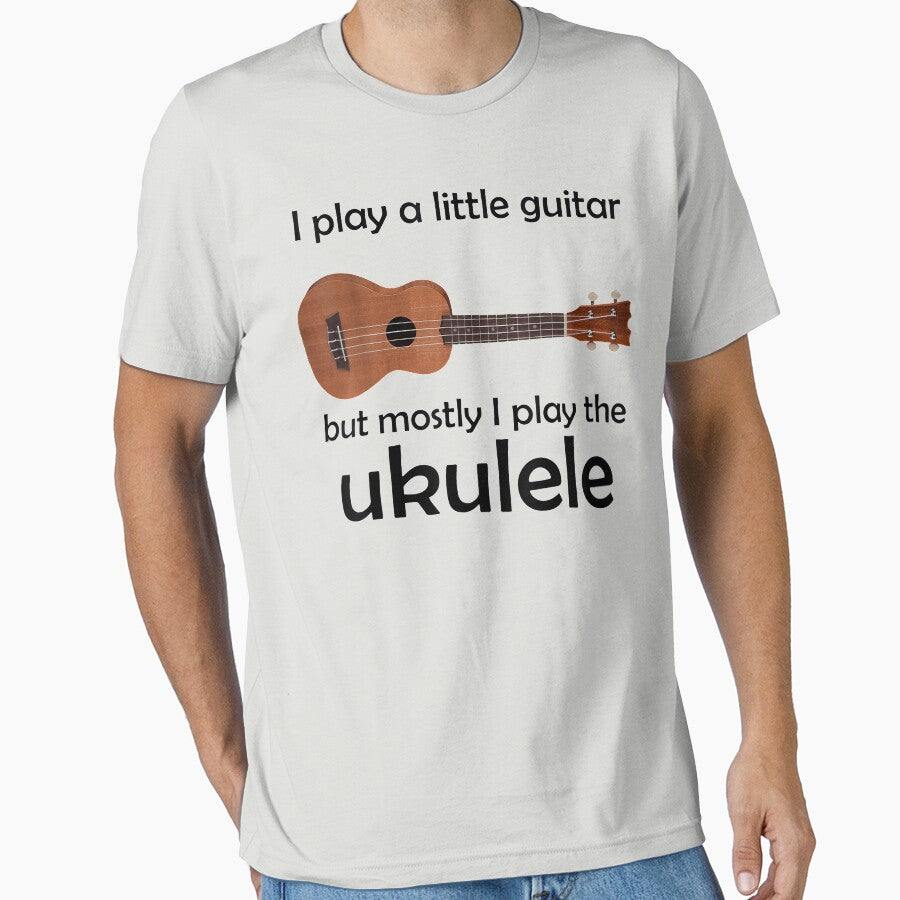 Funny Ukulele Pun "Little Guitar" by vickiknopp
