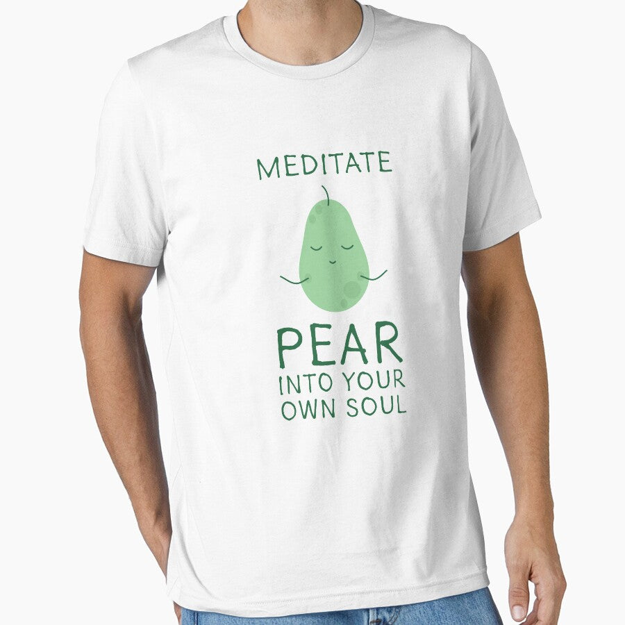 Meditation Cute Pear Pun Design by StudioUnrefined