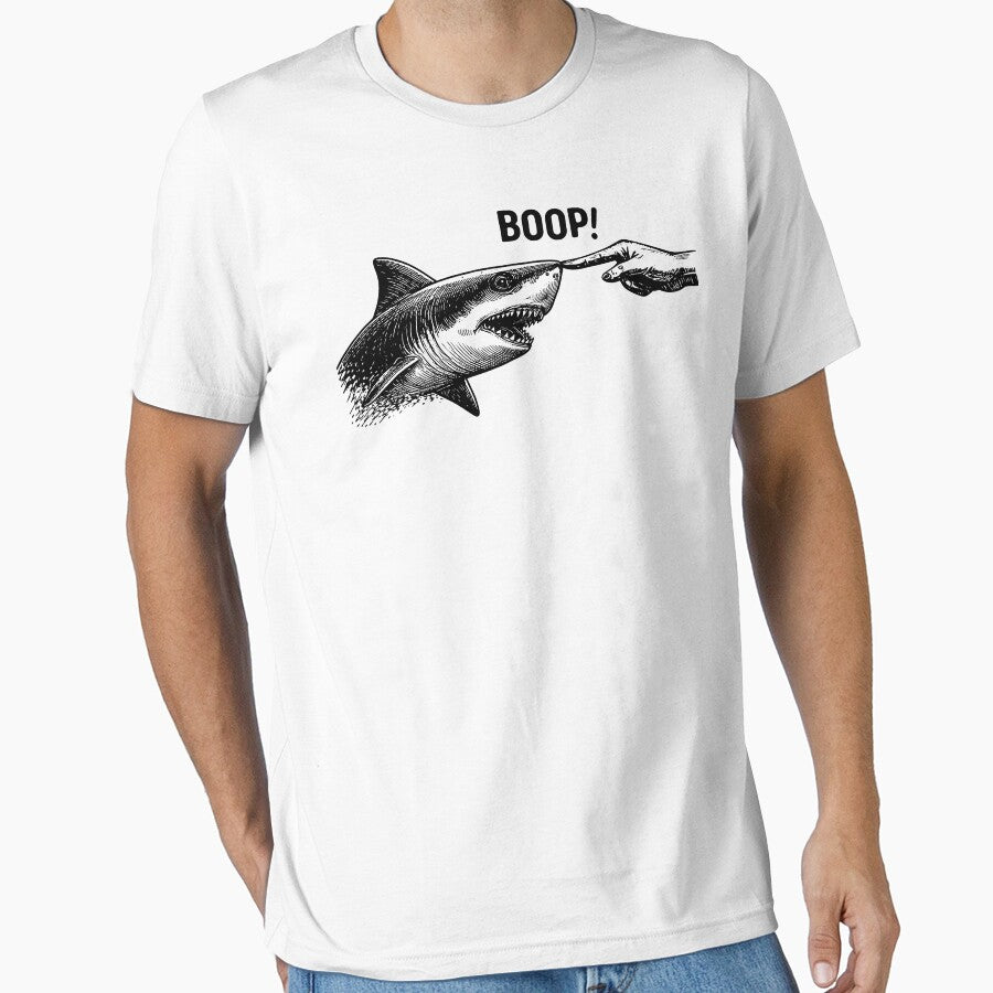 Boop Shark Meme Shark Humor Funny Hand Boop Nose Shark by issan-exe