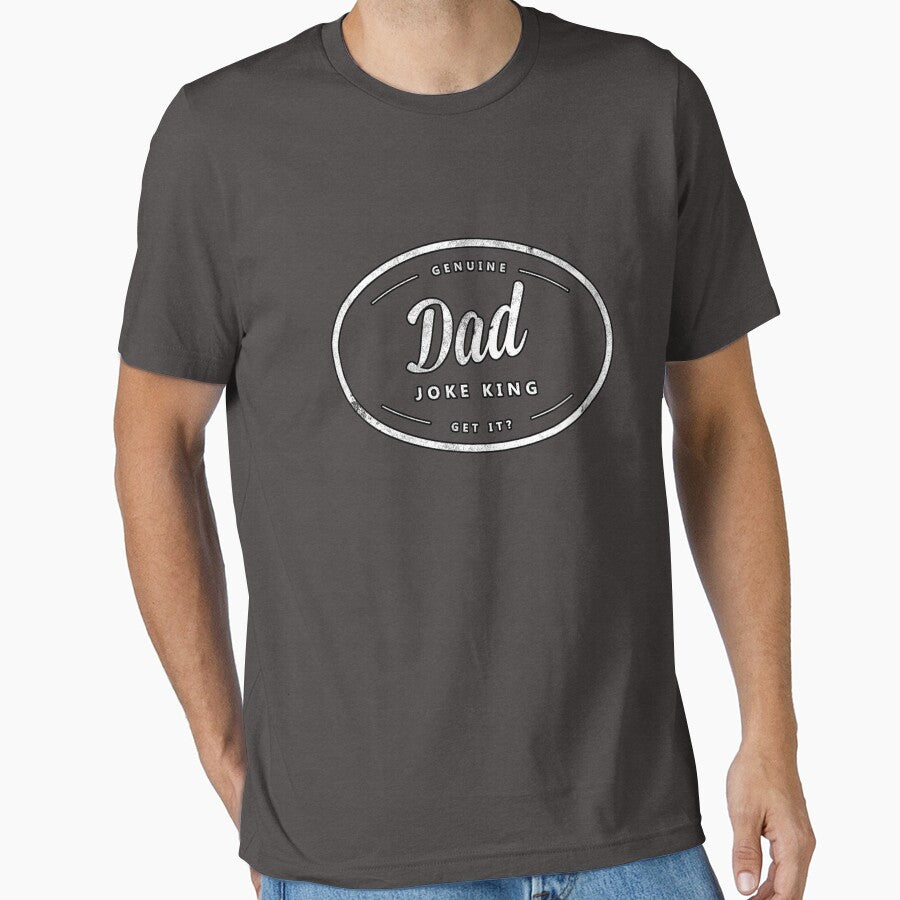 Genuine Dad Joke King - Father's Day Gift by Studio  128