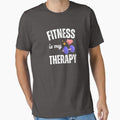 Fitness Is My Therapy Gym Motivation Quote by Designprovider