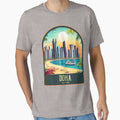 Doha Vintage Travel Illustration by HomeLivingCo