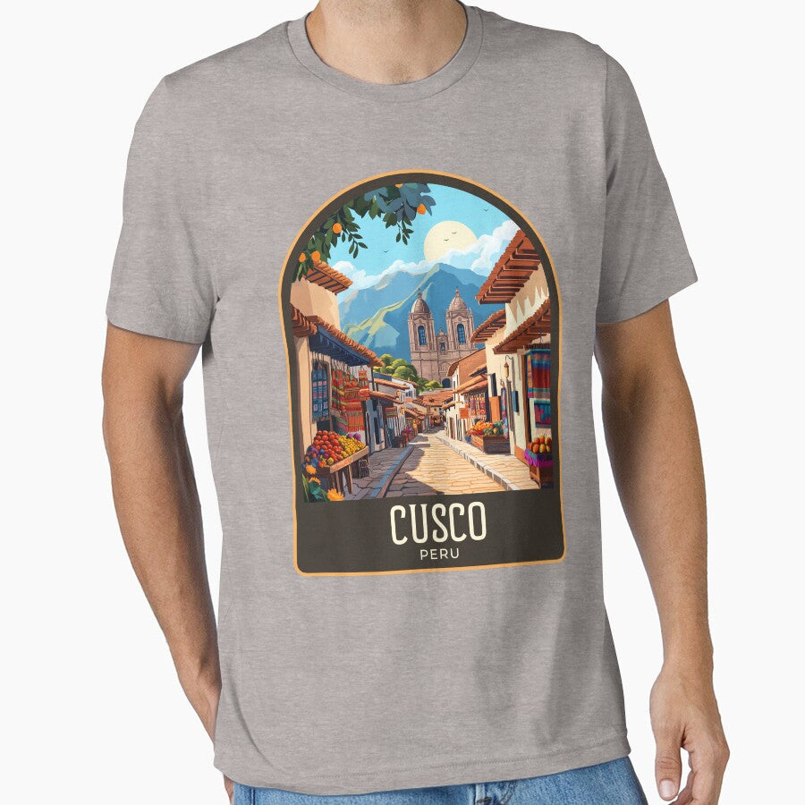 Cusco Vintage Travel Illustration by HomeLivingCo