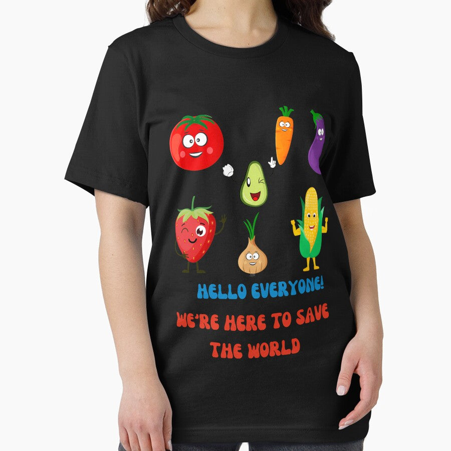 Cartoon fruits and vegetables by RENCAMPOS