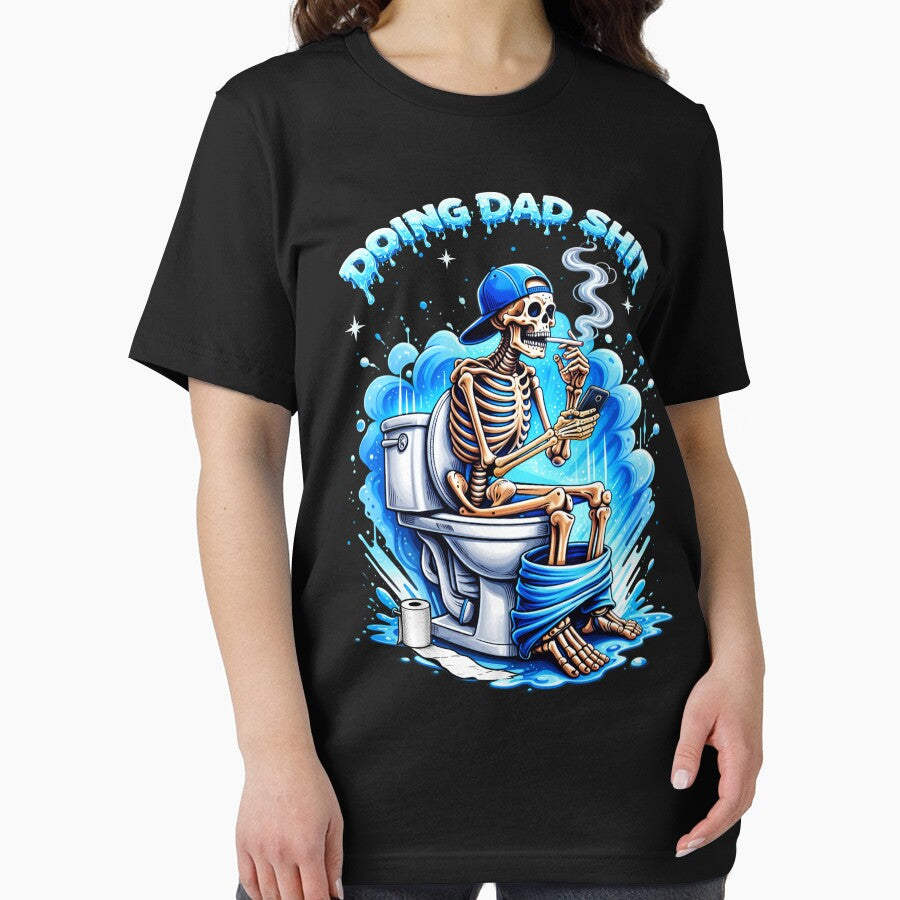 Doing Dad Shit Dad Joke Skeleton Dad Funny Dad Father's Day by schoolofbullies